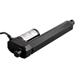 AUTTGINN 1500N 150 mm Linear Motor 10 mm/s, 12 V DC Linear Actuator Motor Electric Cylinder Push Rod Motor for Car, Furniture, RV, Door Opener, Industrial Agriculture, Vessels etc. (Black 150 mm)