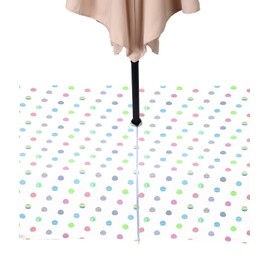 Fabric Textile Products Rectangular Tablecloth with Umbrella Hole and Zipper, Water Repellent, Outdoor, 100% Milliken Polyester, Machine Washable, 60x84, Easter Egg Toss Multi