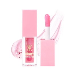 Kirby Kosmetics DivineDiva Lip Oils Gloss Lip Treatment - Coconut Oil, Argan Oil, Shea Butter & Hyaluronic Acid for Deep Moisture and Hydrated Look - Lightweight, Lipstick, Makeup - Color: Peach Empress Lip Oil