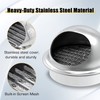 Powrocket 3 Inch Stainless Steel Soffit Vents,Round Air Vent Cover,Air