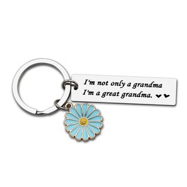 Grandma Gifts for Women Birthday Christmas Gifts for Gigi Keychain from Grandkids I'm a Great Grandma Keychain Gifts for Nana Grandmother Thank You Gifts for Granny Grandmom Keychains