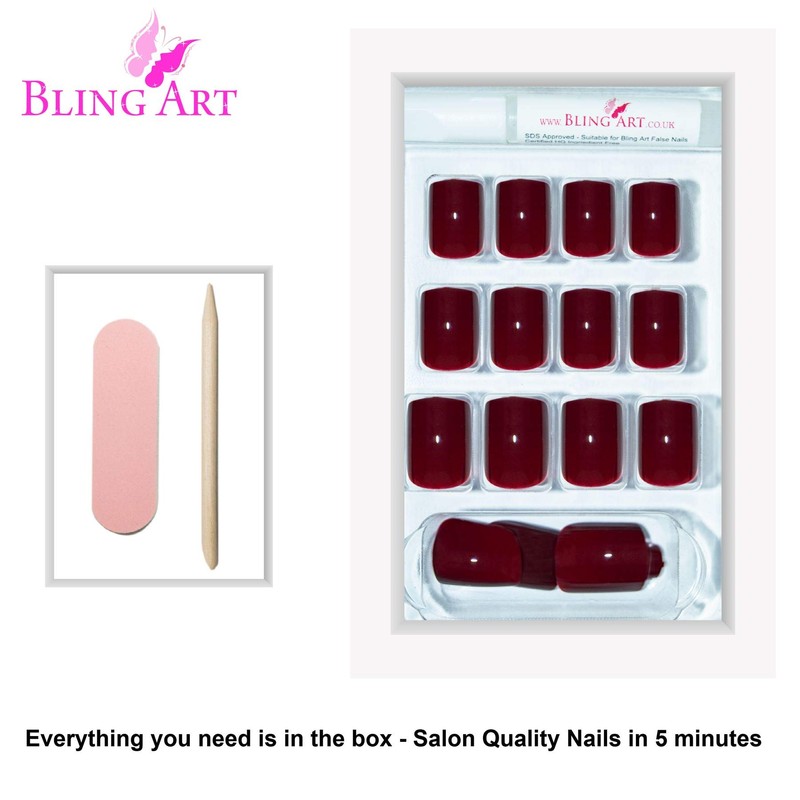 Falsche Nägel Bling Art Matte Gel Poliert Glitzer 24 Squoval