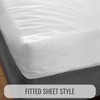DMI Waterproof Mattress Protector, White, 36x80x6 Inch, Noiseless Plastic