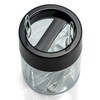 OIC(R) Magnetic Clip Dispenser, Large/Round, 200 Clip Capacity, Black/Smoke