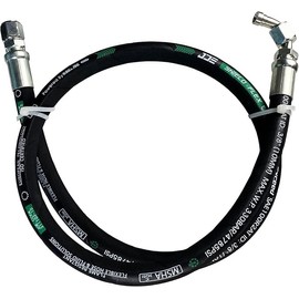 Autovo Hydraulic Hose Swivel Assembly 3/8" Hydraulic Hose with Female JIC X 90° Female JIC 36" Long 4785 psi