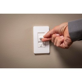 Square D X Series 15 Amp Dimmer Light Switch Single-Pole/3-Way for LED, Halogen, Incandescent, and CFL Lighting, 600 Watt, Rocker, Matte Black (SQR22601BK)