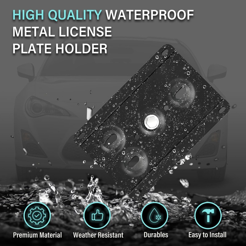 No Drill Front License Plate Mount Compatible with Subaru Outback