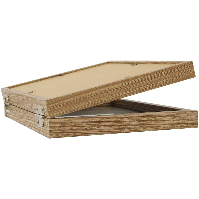 AEVETE 5x7 Picture Frames Double Hinged Wood Folding Photo Frames