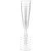 eMKay® Clear Plastic Champagne Flutes/Glasses 140ml - Pack 24 (Pack