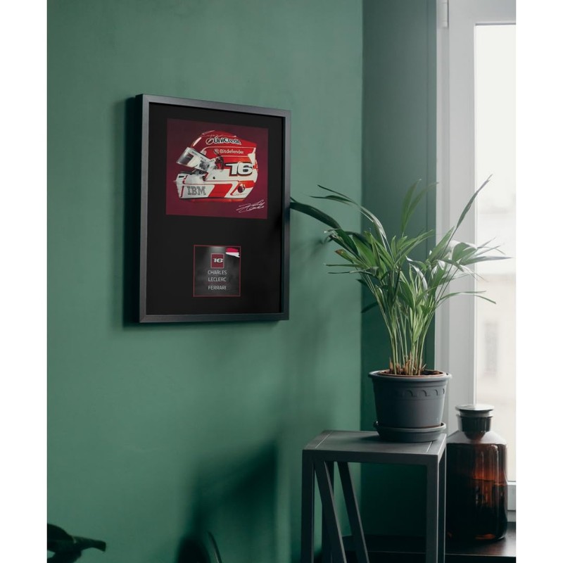 Lap Legends Charles Leclerc 2025 Framed Display Gift with Reproduced