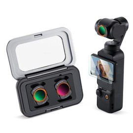 K&F CONCEPT Variable ND2-ND32 & ND32-ND512 Kit Compatible with DJI Osmo Pocket 3 Creator Combo Accessories, Limited Stops Neutral Density Filters, Action Camera Accessories