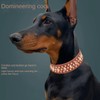 Bbmmayy Spiked Dog Collar, Mushrooms Rivet Studded Adjustable Pu Leather