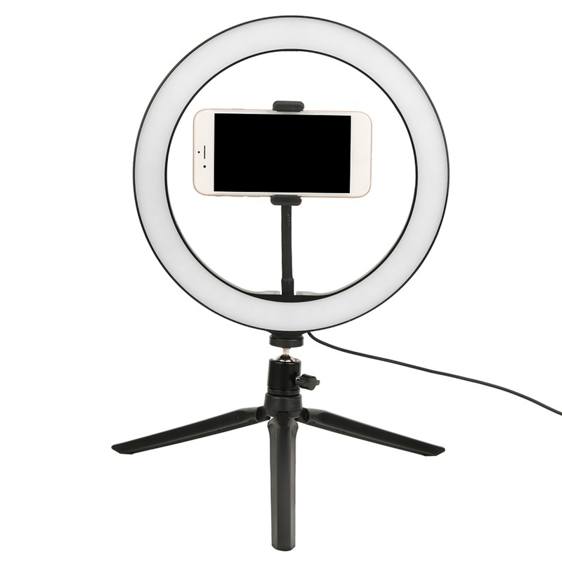 26cm/10in Ring Light LED Live Lamp Fill Light Dimmable USB