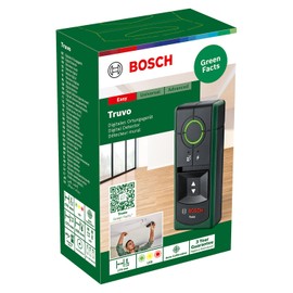 Bosch Truvo 2nd Generation Detector (Easy One Button Operation, Easy Location of Live Cables and Metal Objects, Wall Scanner up to 70 mm, in Box)
