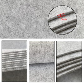 aufodara Felt Roll Felt Fabric 30 cm x 250 cm x 3 mm Polyester Felt for DIY Storage Bag Felt Underlay Patchwork Sewing Crafts Decoration (Light Grey), 30250