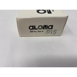 Aloma Shim A.015-PACK-REG Size A .015 304 Stainless 2"x2" w/Tab Shims Box of 20