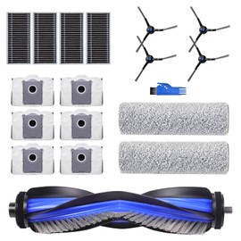 VIEWALL VIEWALL Zubeh?r f1r ECOVACS DEEBOT X8 PRO Omni /X8 Omni Staubsauger,1 Hauptb1rste, 2 Rolle Wischt1cher,4 Seitenb1rsten,4 HEPA-Filter,6 Staubbeutel,1 Reinigungswerkzeug