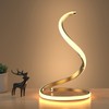 NUÜR Spiral LED Table Lamp, Modern 3 Colors Dimmable Desk