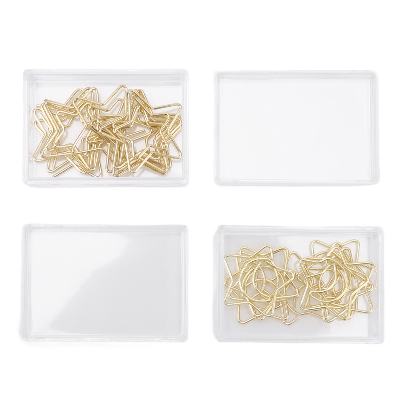 100 Pcs Paper Clips Portable Small Anti Slip Cute Star