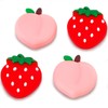 4 Pack Cute Peach & Strawberry Thumb Grip Caps -