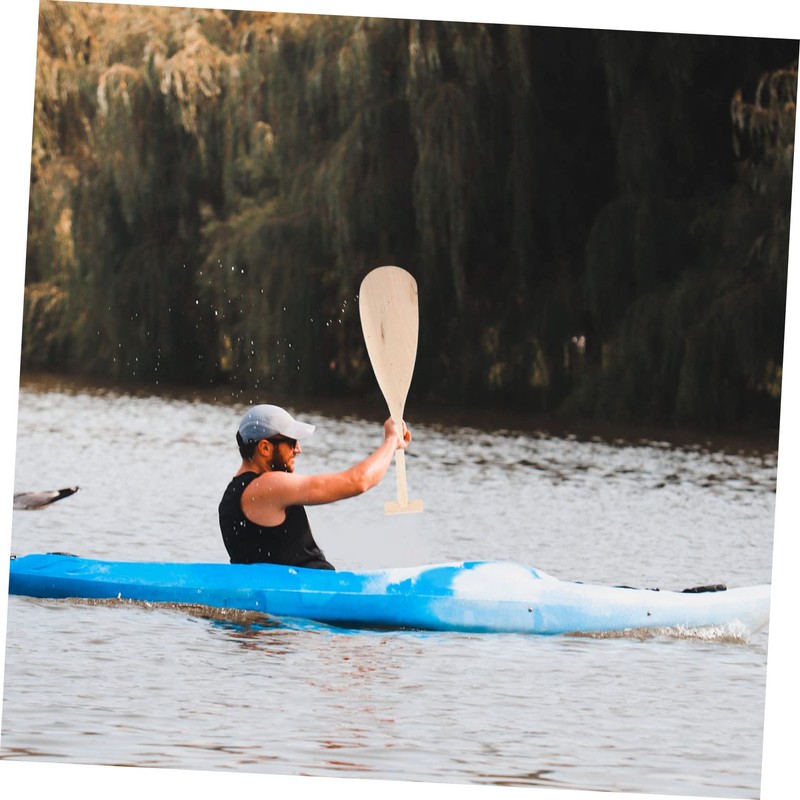 Operitacx Comfort Canoes Paddle Unisex Wood Oar for Lightweight Design
