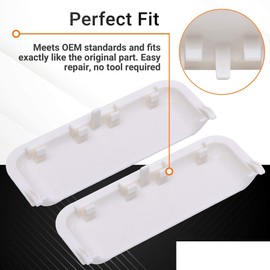 jingfei 2Pieces Accessories Suitable for W10861225 W10714516 Clothes Dryer Door Handle AP5999398 PS11731583