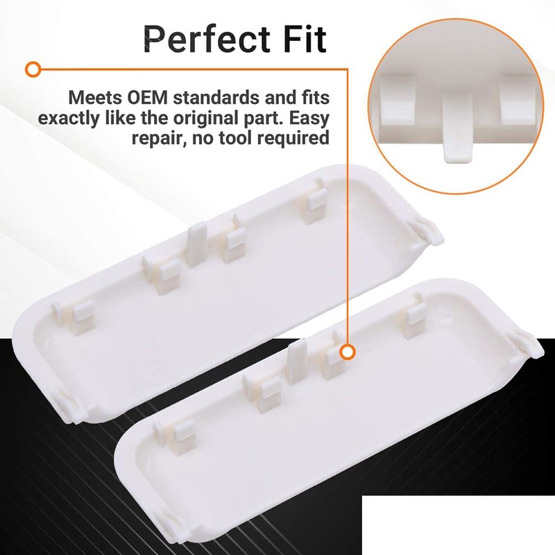 jingfei 2Pieces Accessories Suitable for W10861225 W10714516 Clothes Dryer Door
