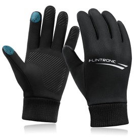 flintronic Children's Gloves Winter Warm Winter Gloves Touchscreen Running Gloves Cycling Gloves Non-Slip Waterproof Windproof for Children Boys Girls Outdoor Sports (6-12 Years)