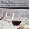 Mikasa Lana Stemless Wine Glasses, Set of 4, 18 Ounce,