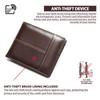 Sunolkie Leather Wallet with Coin Compartment and RFID Protection, Exquisite