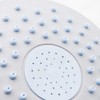 19Cm Round ABS Silicon Rubber Screwed Design Rainfall Top Shower