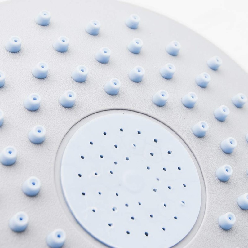 19Cm Round ABS Silicon Rubber Screwed Design Rainfall Top Shower