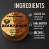 Beard Balm, CEDAR COLOGNE SCENTED with Jojoba and Argan Oil,