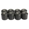 KICK Black End Cap for 5/8" Rods - 8 Pack