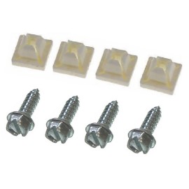 Aftermarket Products 8Pc Hardware 88 98 Chevy GMC Front License Plate to Bracket, Clips and Screws