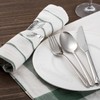 Framendino, Silver Leaf Napkin Rings Set of 6 Metal Holder