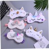 FOMIYES Pcs Plush Sleep Masks Unicorn Eye Cover Comfortable Blindfold