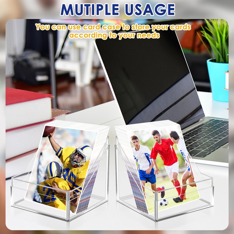 8 Pack Card Deck Cases for Trading Cards, Acrylic Card