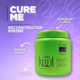 KÜÜL - Tratamiento para Cabello Maltratado Cure Me Reconstructor 1L. Aporta Brillo, Suavidad e Hidratación a tu Cabello y Evita el Quiebre del Cabello