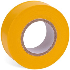 AdirPro 12 Pack Fluorescent Flagging Tape - Multipurpose Neon Marking Tape - Great Visual Labeling & Tagging for Home & Workplace Use (Fluorescent Yellow, 300 feet)