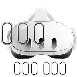 2 Pack Upgraded Lens Protector for Meta Quest 3, High Definition Camera Lens Protector for Oculus 3, Alloy Frame, Thin 9H Tempered Glass for VR Accessories, Silver - Color: Silver, Size: 1pack