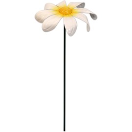 Sunset Vista Designs 93286 Nature in Motion Spinner Garden Stake, White Daisy