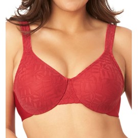 Olga Women's Sheer Leaves Minimizer Bra, French Toast, 38C