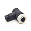 M12 Connector 4 pin Field Female Socket Right Angle Plastic