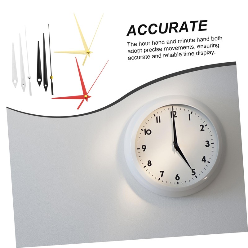 Mipcase 4Sets DIY Clock Hands Replacement Kit of Metal Clock