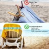 4Pcs Beach Towel Clips for Chair HADEEONG Seashell Towel Bands