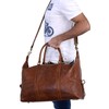 Leather Duffel Bag Travel Gym Sports Overnight Weekend cabin holdall