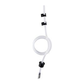BAGNOLUX Kitchen Sink Soap Dispenser Extension Tube Kit with Check Valve, Under-Sink & Countertop Filtration, Bottle Washer for Hose Extender