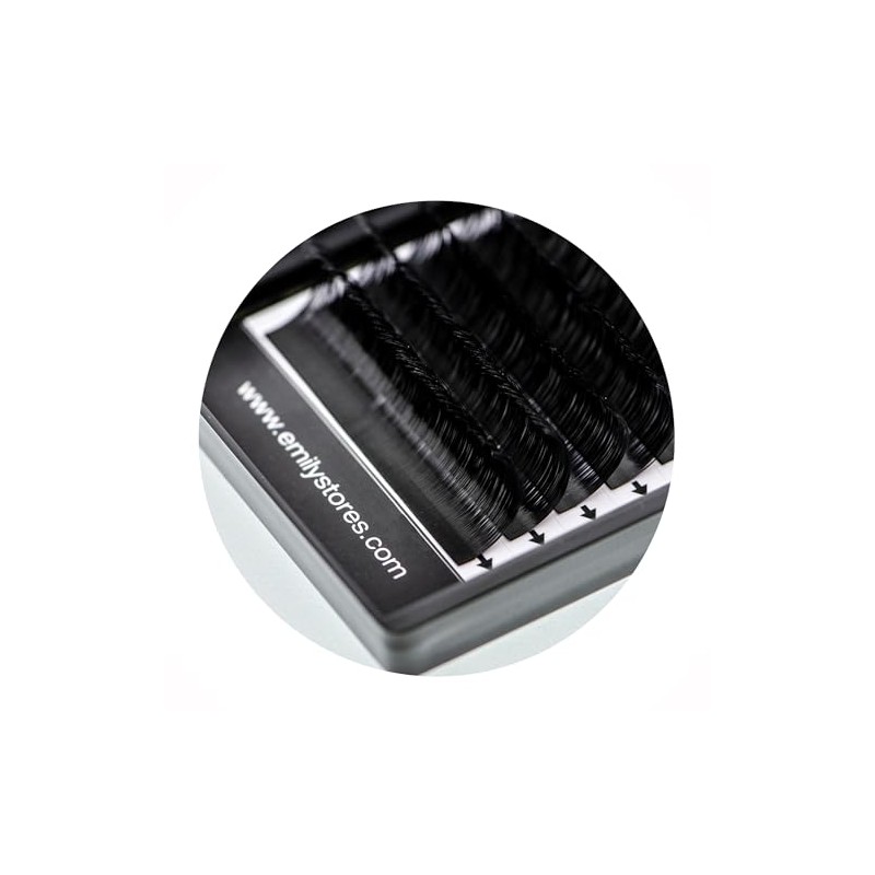 Eyelash Extensions 0.10mm Thickness C Curl Length 12mm Silk Mink