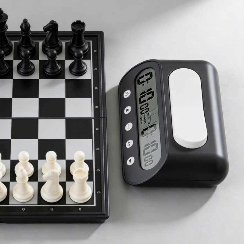VINJOE Chess Clock Digital Chess Timer Professional for Board Games,Portable